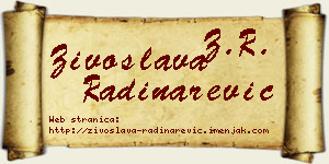 Živoslava Radinarević vizit kartica